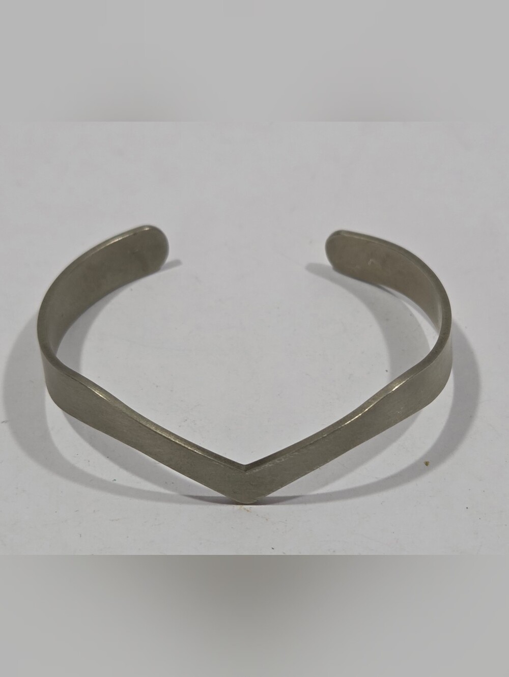 Marlyn Schiff Silver Tone Open Bangle Bracelet.